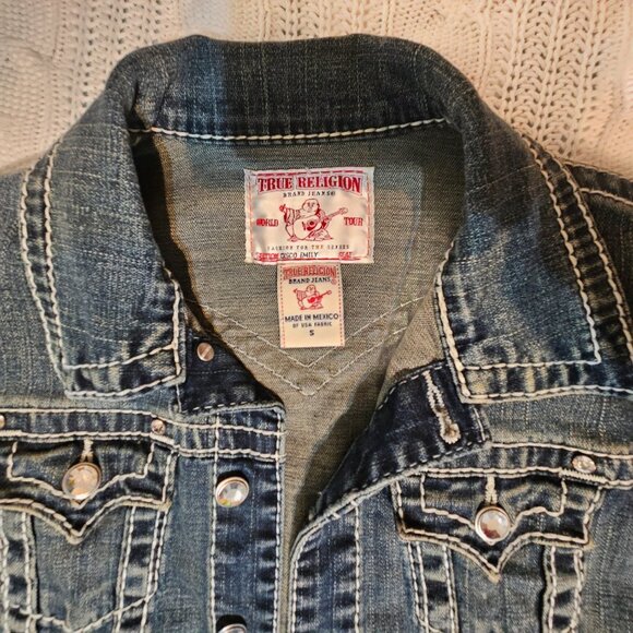 TRUE RELIGION Disco Emily Jean Jacket Size Small with COA - Picture 6 of 8